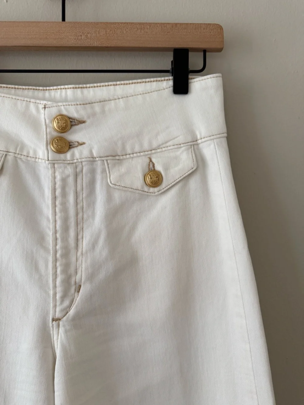 Joe's - The Ellia Ankle Wide Leg Jeans - Milk